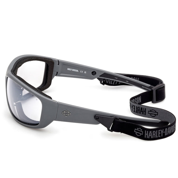 Harley-Davidson Men's Blaze Ace 2.0 Sunglasses w/Headstrap, Silver Mirror Lens HZ0047-20X