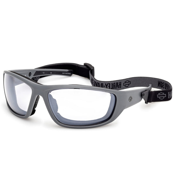 Harley-Davidson Men's Blaze Ace 2.0 Sunglasses w/Headstrap, Silver Mirror Lens HZ0047-20X