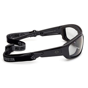 Harley-Davidson Men's Blaze Ace 2.0 Sunglasses w/Headstrap, Smoke Polarized Lenses HZ0047-01D