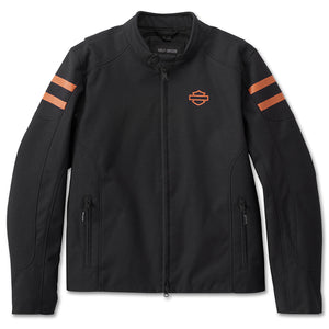 Harley-Davidson Men's Ovation 3-In-1 Textile Riding Jacket, Black 98102-24VM