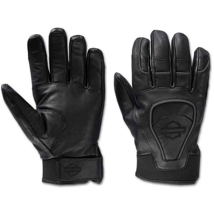 Harley-Davidson Men's Ovation Waterproof Full-Finger Leather Gloves 98106-24VM
