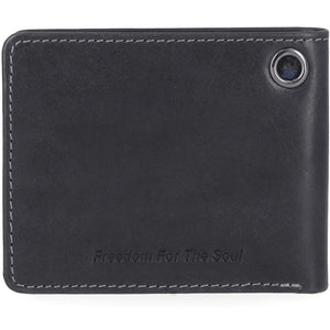 Harley-Davidson Men's Willie G Skull Logo Billfold Leather Wallet, Black MWM055/08
