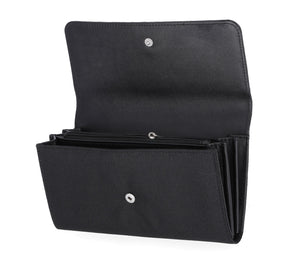 Harley-Davidson Women's Rhinestone Embellished Bar & Shield Clutch Bling Wallet, Black MWW058/08