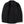 Black jacket with brand label on a white background 