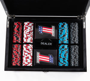 Harley-Davidson 200 Piece RWB #1 Logo Poker Chip Set DW69238