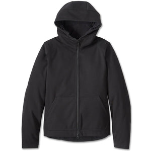 Black hoodie on a white background