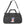A black nylon duffel bag with a top handle, shoulder strap, and a front zippered pocket. The front pocket features a graphic of a number 1 styled with the American flag and a 'HARD WORK精神' patch below it.