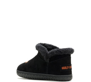 Harley-Davidson Women's Vero Fluff Slippers, Black D84890