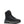 A black mid-cut tactical boot with gray sole details and a small orange accent near the heel, shown from a side profile on a white background.