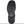 A top-down view of a black rugged tire treaded shoe sole, featuring a small orange Harley-Davidson logo near the rear, set against a plain white background.
