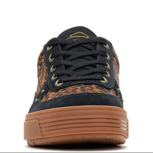 Harley-Davidson Women's Ravyn Leather Suede Cheetah Print Casual Shoe, D84879