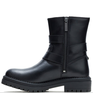 Harley-Davidson Women's Sienna Harness 7-Inch Black Motorcycle Boots D84878