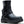A black leather ankle boot with multiple strap buckles, a chunky lug sole, and a metallic Harley-Davidson logo on the side, shown against a plain white background.