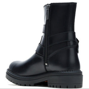 Harley-Davidson Women's Sienna Harness 7-Inch Black Motorcycle Boots D84878