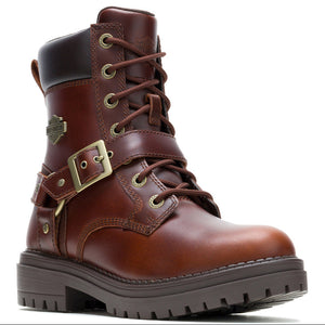 Harley-Davidson Women's Sienna Harness 7-Inch Motorcycle Boots, Brown D84877