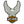An embroidered patch featuring a large gray eagle with outstretched wings above a Harley-Davidson Motor Cycles logo, on a plain white background.