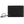 Black leather wallet with keychain on a white background