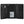 Black leather wallet with zipper pocket and card slots on a white background
