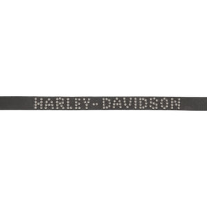 Harley-Davidson belt with rhinestone embellishments on a white background