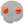 A circular gray silicone or rubber product with two bright orange oval protrusions on either side and embossed text reading '© 2023 H.D.