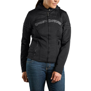 Harley-Davidson Women's Miss Enthusiast Outerwear Jacket, Black 98519-12VW