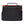 A black insulated lunch bag with a top handle, orange-red zipper trim, and a side mesh pocket, shown on a plain white background.