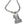 A silver-tone metal necklace featuring a chunky link chain and a rectangular pendant engraved with the Harley-Davidson logo and brand name, shown on a plain white background.