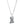 A silver-tone Harley-Davidson necklace featuring a pendant shaped like the number 1, with a Harley-Davidson skull logo in the center and the brand name printed at the bottom.