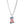 A silver-toned curb chain necklace featuring a pendant shaped like the number 1, decorated with an American flag pattern and the Harley-Davidson logo at the bottom, shown on a plain white background.