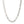 A silver-toned Cuban link chain necklace with pavé-set clear stones, shown against a plain white background.
