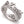 A silver-toned Harley-Davidson name ring featuring the brand name in cursive script, accented with clear pavé stones and a small Harley-Davidson bar and shield emblem on the band, shown on a white background.