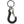 Harley-Davidson Multi-Purpose Black Leather Covered Carabiner Utility Clip Keychain,  MAU202/08
