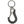 Harley-Davidson Multi-Purpose Black Leather Covered Carabiner Utility Clip Keychain,  MAU202/08