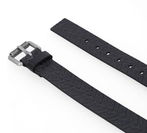 Harley-Davidson Men's Tire Tread Genuine Leather Belt, Black BMM055/08