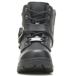 Harley-Davidson Women's Tegan 4-Inch Black Lace-Up Boots. D84424
