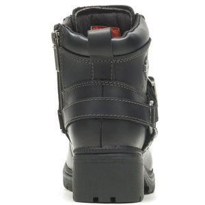 Harley-Davidson Women's Tegan 4-Inch Black Lace-Up Boots. D84424