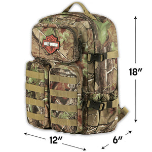 Harley-Davidson x RealTree® Bar & Shield High-Density 18" x 12" Backpack, Camo 94910RT