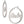 A pair of silver hoop earrings on a plain white background. One earring is shown from the side, featuring a textured silver band with the name 'Harley' in script engraved on the front.