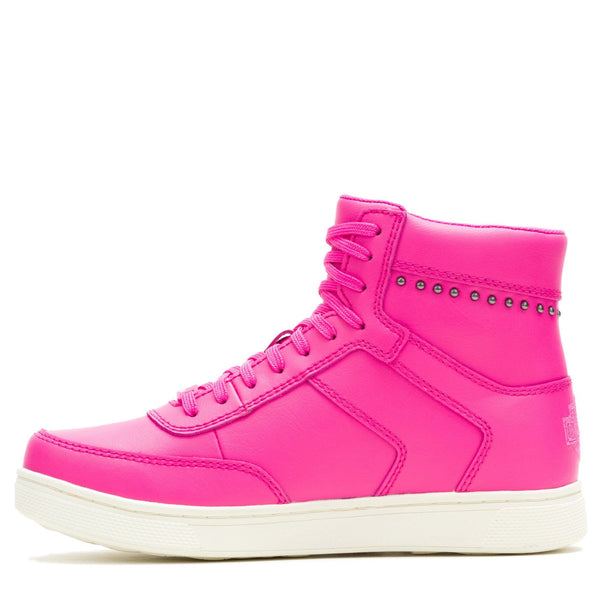 Harley-Davidson Women's Grady Studded  5.25" Waterproof Sneaker, Pink D84813