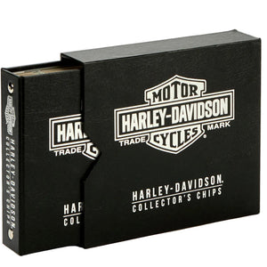 Black Harley-Davidson packaging box on a white background