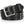 A black leather Harley-Davidson belt with a large silver buckle, studded details, and embossed branding, shown on a white background.