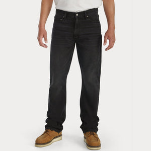 Harley-Davidson Men's Bootcut Denim Washed Jeans, Black Pants 99037-23VM