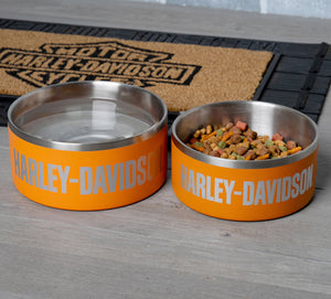 Harley-Davidson Laser Double-Wall Vacuum Insulated Stainless Steel Pet Bowl
