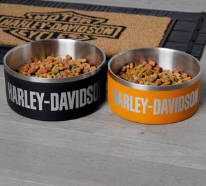 Harley-Davidson Laser Double-Wall Vacuum Insulated Stainless Steel Pet Bowl
