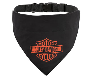 Harley-Davidson Bar & Shield Logo Water Clasp Closure Water-Resistant Polyester Pet Bandana