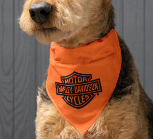 Harley-Davidson Bar & Shield Logo Water Clasp Closure Water-Resistant Polyester Pet Bandana