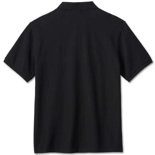 Harley-Davidson Men's Bar & Shield Logo Short Sleeve Polo Shirt, White/Black