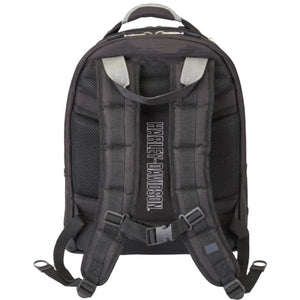 Harley-Davidson Backpack w/Steel Cable Strap & Harley Eagle, Black w/Blue Trim 99220
