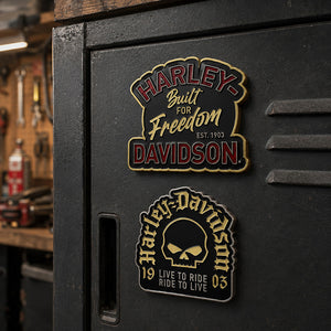 Harley-Davidson Built For Freedom 3" Heavy Duty Magnet, 8019457