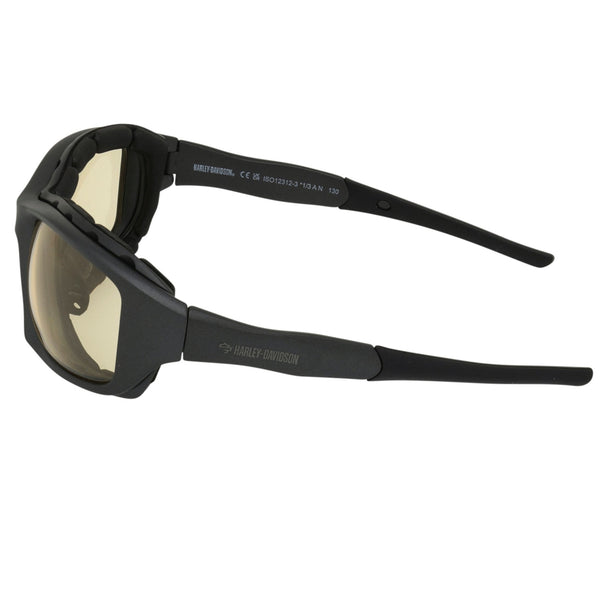 Harley-Davidson Men's Flames Sport Riding Sunglasses, Yellow Light-Adjusting Lens, HZ0030-05J